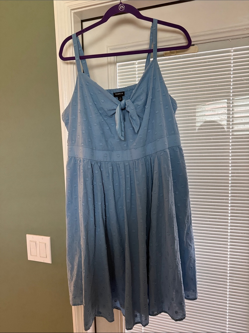 torrid Sky Blue Tie-Front Sundress